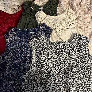 old navy 10-12 tank top bundle